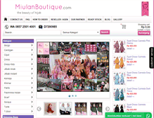 Tablet Screenshot of miulanboutique.com